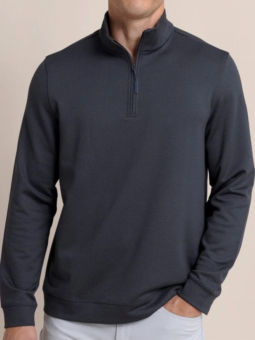 Men’s NWT Southern Tide Quarter Zip Pullover Black XL
